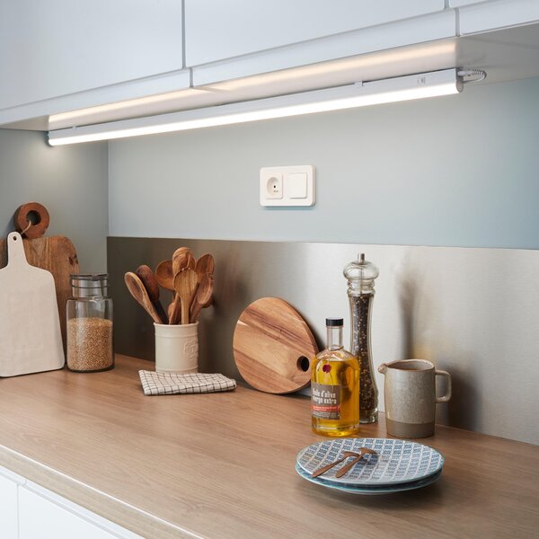 Sottopensile LED per cucina Moss, luce bianco naturale, 120.9 cm