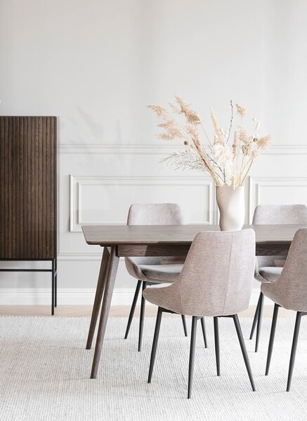 Tavolo da pranzo pieghevole in rovere marrone scuro 90x190 cm Yumi - Rowico
