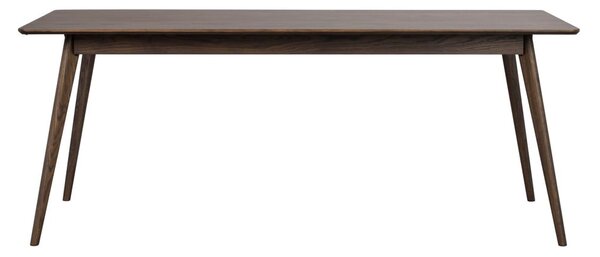 Tavolo da pranzo pieghevole in rovere marrone scuro 90x190 cm Yumi - Rowico