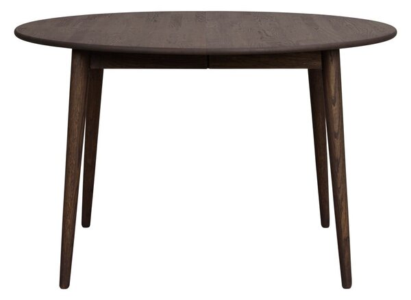 Tavolo da pranzo rotondo pieghevole in rovere marrone scuro ø 120 cm Tyler - Rowico
