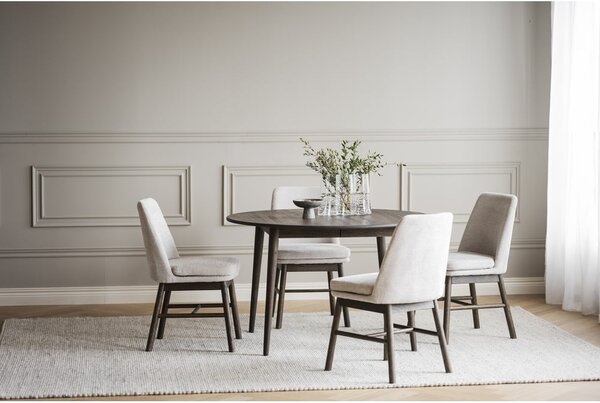 Tavolo da pranzo rotondo pieghevole in rovere marrone scuro ø 120 cm Tyler - Rowico