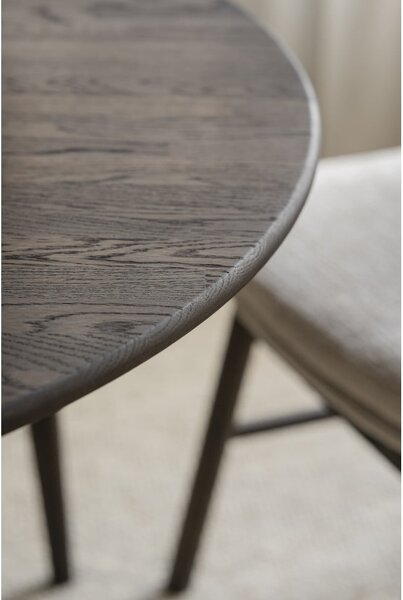 Tavolo da pranzo rotondo pieghevole in rovere marrone scuro ø 120 cm Tyler - Rowico