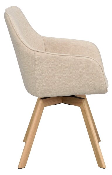 Set di sedie da pranzo beige in imbottito 2 pz Alison – Rowico