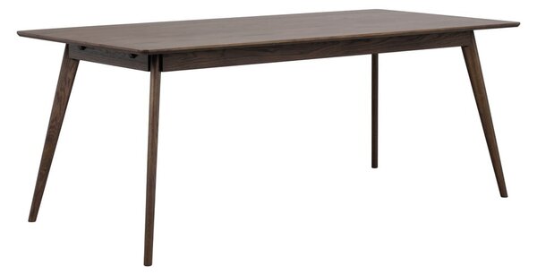 Tavolo da pranzo pieghevole in rovere marrone scuro 90x190 cm Yumi - Rowico