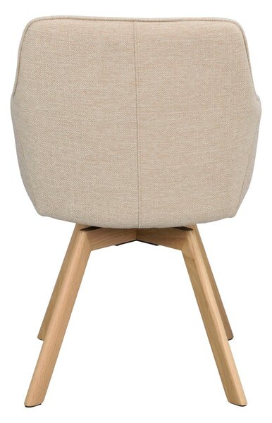 Set di sedie da pranzo beige in imbottito 2 pz Alison – Rowico