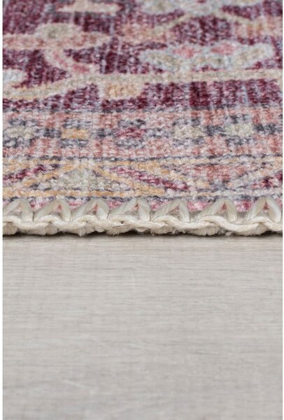Tappeto lavabile rosso chiaro con fibre riciclate 120x170 cm Windsor - Flair Rugs