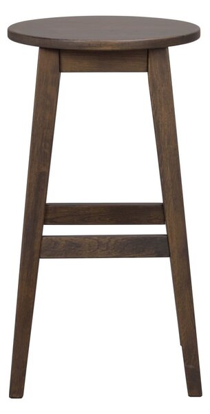 Set di sedie da bar marrone scuro in rovere massiccio 2 pz (altezza della seduta 65 cm) Austin – Rowico