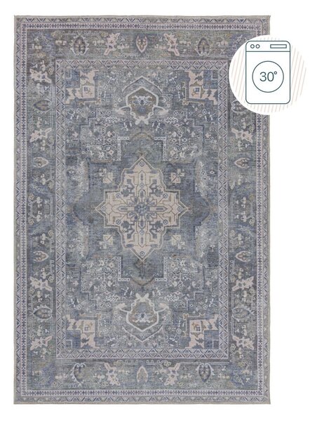 Tappeto verde lavabile con fibre riciclate 80x150 cm Windsor - Flair Rugs