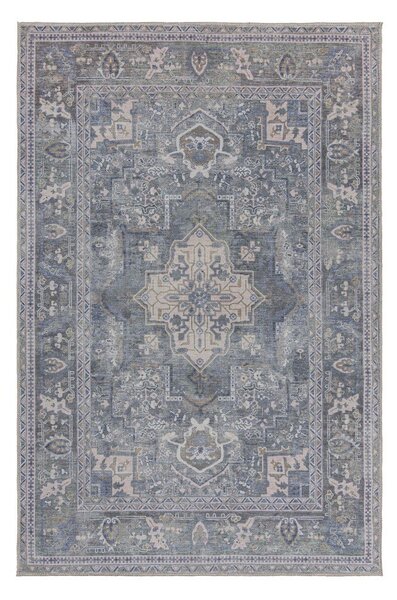 Tappeto verde lavabile con fibre riciclate 80x150 cm Windsor - Flair Rugs