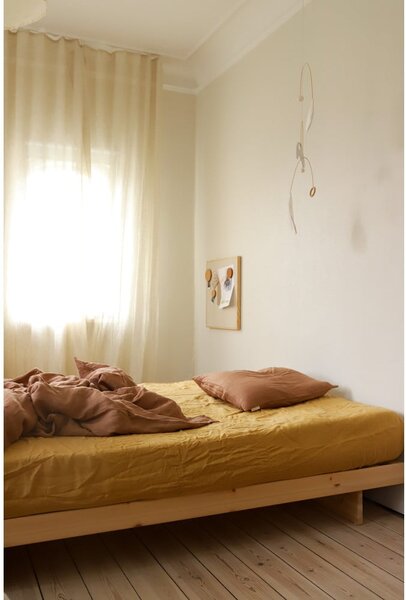 Letto matrimoniale in legno di pino 160x200 cm Kanso - Karup Design