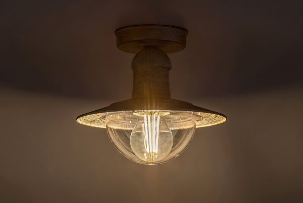 Brilagi - Plafoniera da esterno MOLDE 1xE27/60W IP44 bianco/patina