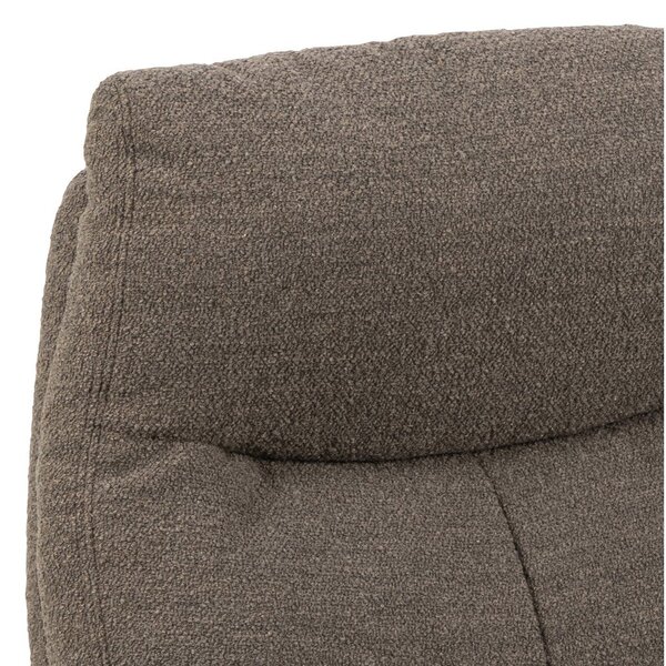 Poltrona relax grigio-marrone in tessuto bouclé London - Actona