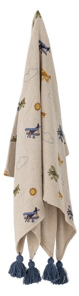 Coperta panna 130x160 cm Plane - Bloomingville Mini
