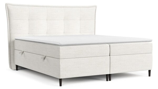 Letto boxspring crema con contenitore 180x200 cm Sinai - Maison de Rêve