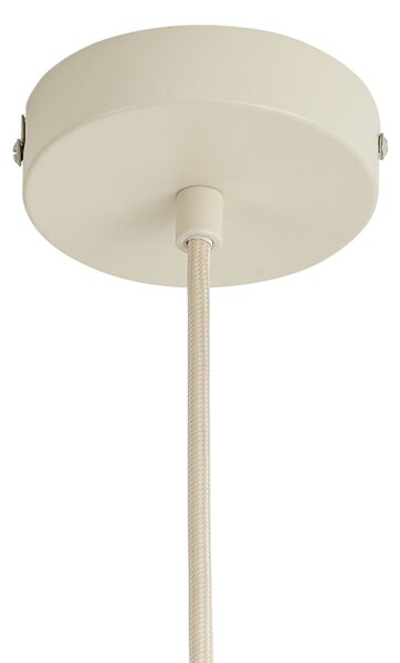 Lampada a sospensione Japandi beige con paralume in lino 50cm - Fedde