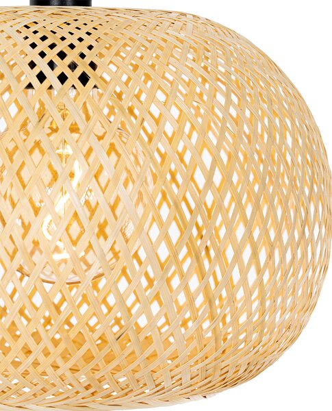 Lampada a sospensione da esterno orientale in bambù a 3 luci IP44 - Rafael