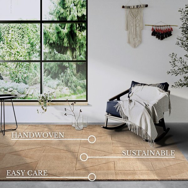 Tappeto beige in lana tessuto a mano 80x150 cm Ursule - Villeroy&Boch