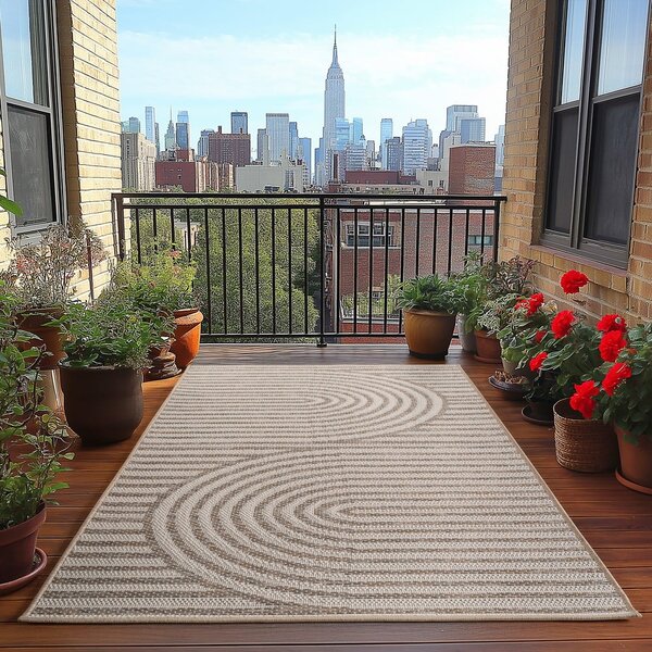 Tappeto da interno/esterno beige 240x340 cm Desert 1301 – Ayyildiz Carpets