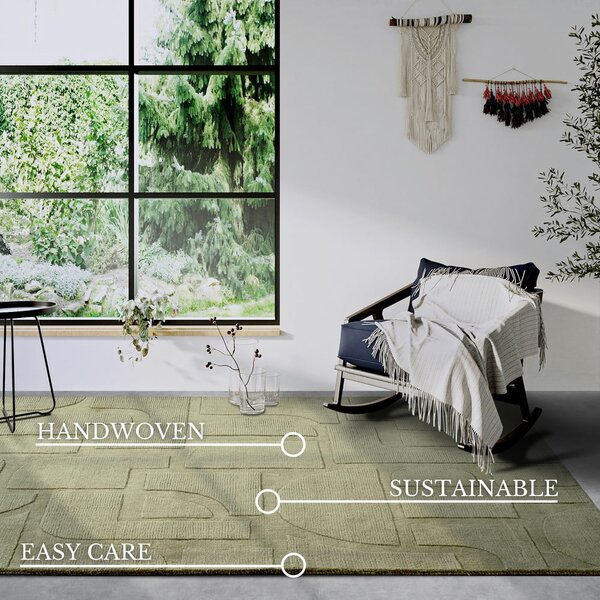 Tappeto verde in lana tessuto a mano 160x230 cm Alexis - Villeroy&Boch
