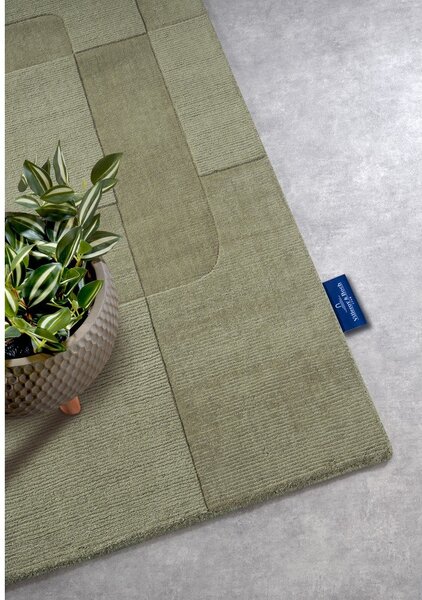 Passatoia verde in lana tessuta a mano 80x250 cm Charlotte - Villeroy&Boch