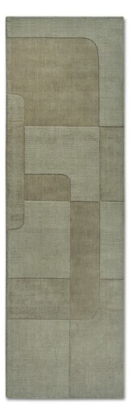 Passatoia verde in lana tessuta a mano 80x250 cm Charlotte - Villeroy&Boch