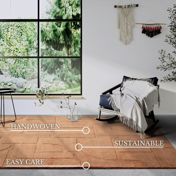 Tappeto marrone in lana tessuto a mano 190x280 cm Alexis - Villeroy&Boch