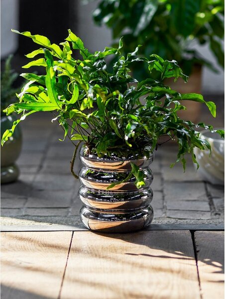 Coprivaso in gres ø 16 cm Shine – Bloomingville
