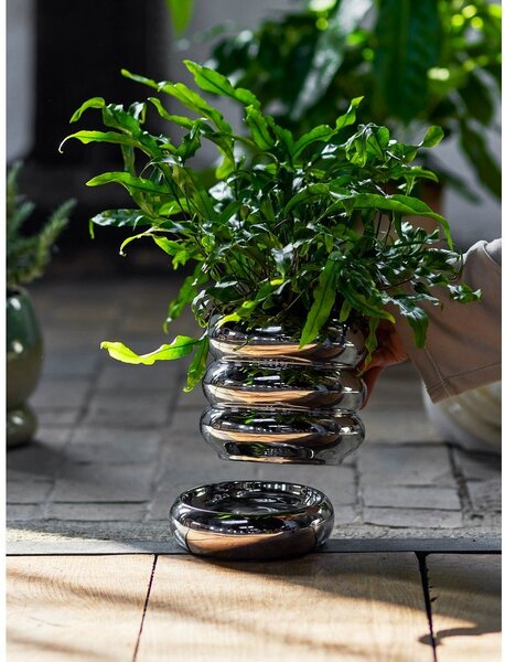 Coprivaso in gres ø 16 cm Shine – Bloomingville