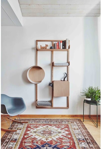 Struttura lettiera per gatti Alto House Oak Natural - MiaCara