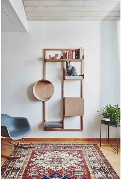 Struttura lettiera per gatti Alto House Oak Natural - MiaCara