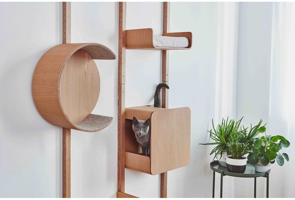 Struttura lettiera per gatti Alto House Oak Natural - MiaCara