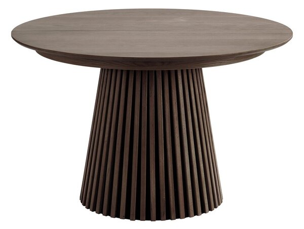 Tavolo da pranzo rotondo allungabile con piano effetto rovere ø 120 cm Osaka - House Nordic