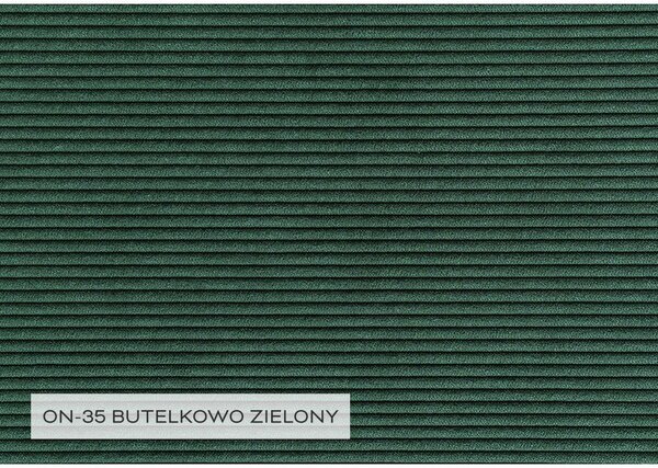 Divano letto in velluto a coste verde scuro (angolo sinistro) Lofty Lilly - Miuform