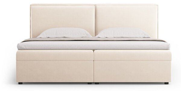 Letto boxspring crema con contenitore 160x200 cm Arendal - Cosmopolitan Design