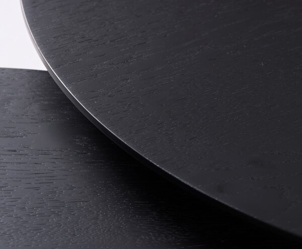Tavolini rotondi neri in set di 2 pezzi ø 88 cm Adda - Unique Furniture