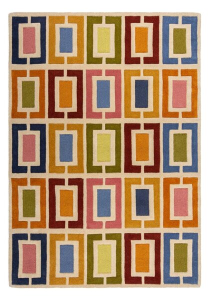 Tappeto in lana tessuto a mano 200x290 cm Retro Blocks - Flair Rugs