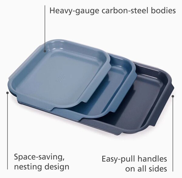 Teglie in set 3 pz 41x30 cm Nest™ Bake – Joseph Joseph