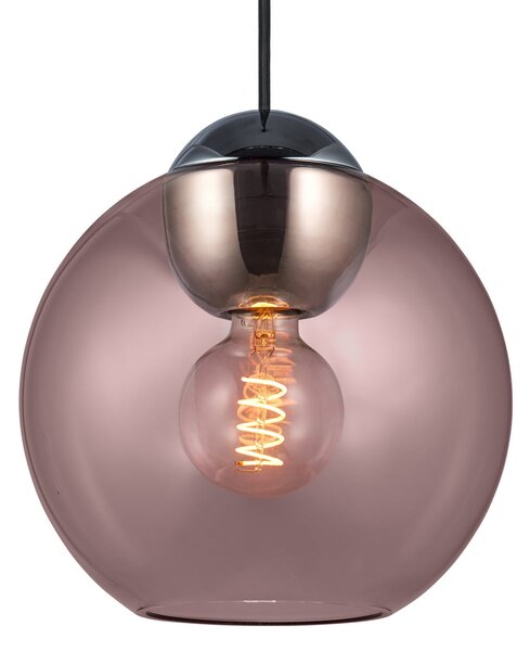 Lampada a sospensione Halo Design, BUBBLES, dimmerabile, Rosa / Rosé, Soggiorno, Vetro, Design