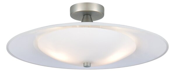 Plafoniera Halo Design, Baroni, dimmerabile, Bianco, Soggiorno, Vetro, Design
