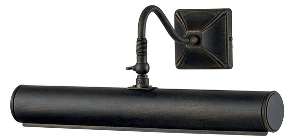 Applique Classica Picture Light Acciaio Nero Oro 2 Luci E14