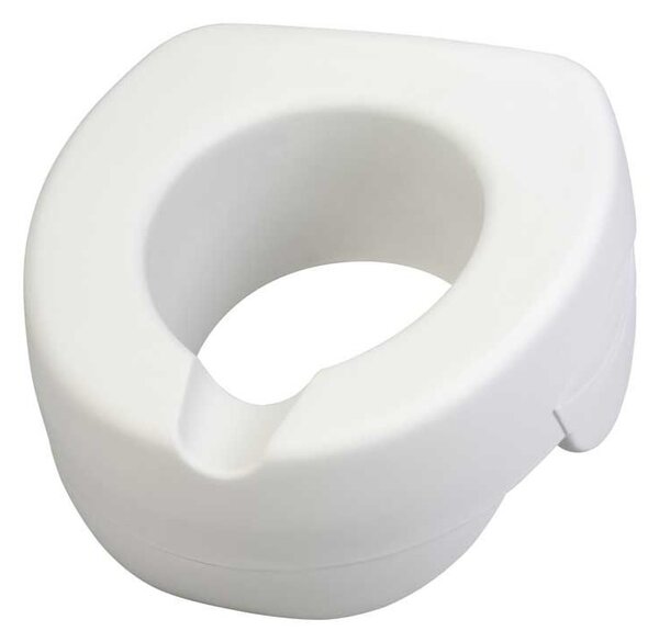 Rialzo per sedile WC Behrend, morbido, 11 cm, fino a 120 kg, senza coperchio