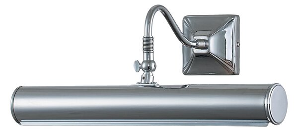 Applique Classica Picture Light Acciaio Cromo Lucido 2 Luci E14