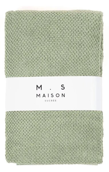 Maison Sucrée Asciugamani Viso e Ospite Pepe var.43 Pistacchio Spugna 100% Cotone