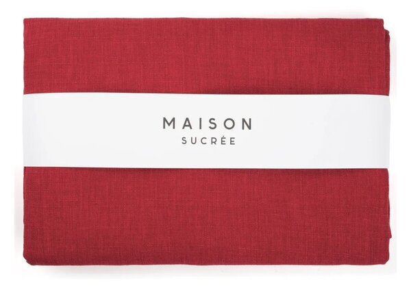 Maison Sucrée Tovaglia Korin var.10 Bourdeaux 155x180 Tessuto AntiMacchia NoStiro