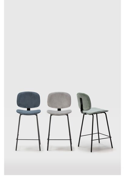 Set di sgabelli da bar grigio chiaro 2pz (altezza seduta 66 cm) Arus - Marckeric
