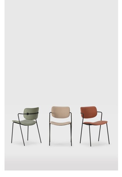 Set di sedie da pranzo color mattone 2 pz Maika - Marckeric