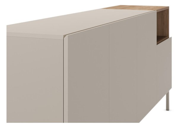 Cassettiera color crema 180x80 cm Cailin - Marckeric
