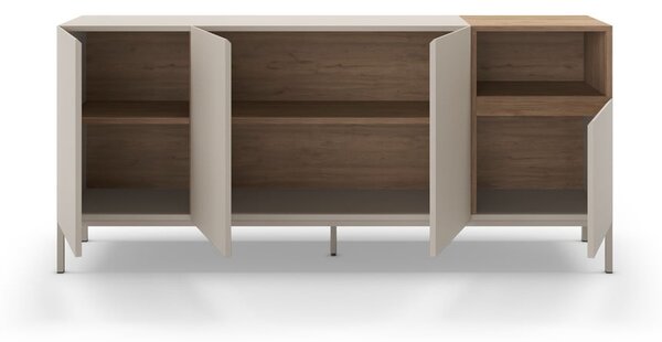 Cassettiera color crema 180x80 cm Cailin - Marckeric