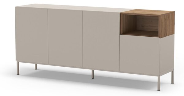 Cassettiera color crema 180x80 cm Cailin - Marckeric