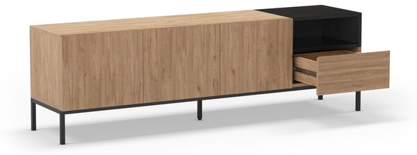 Mobile TV color legno naturale 180x55 cm Cailin - Marckeric